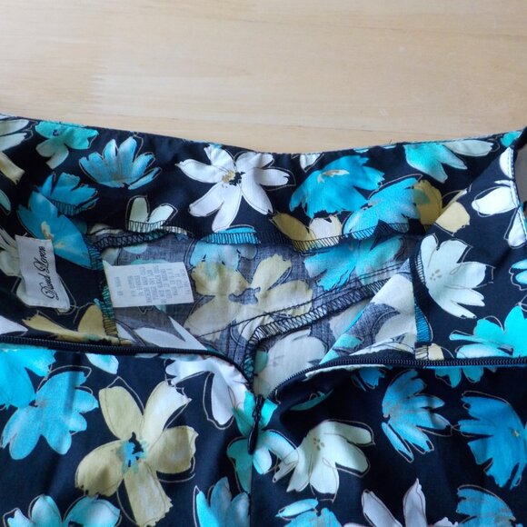 David Loren Skirt - Vintage Y2K  - Size 14 - Made USA - Floral - Cotton  (474) - Picture 3 of 6